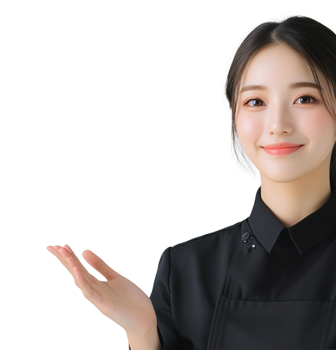 お問い合わせの女性